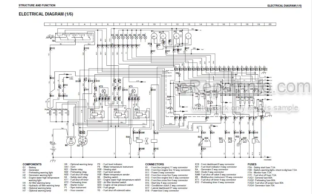 Photo 4 - Komatsu WB97R-2 Shop Manual Backhoe Loader WEBM001001 SN 97F20743-