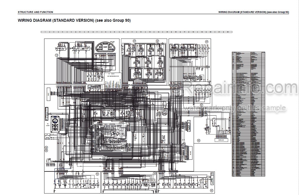 Photo 4 - Komatsu WB97R-5E0 Shop Manual Backhoe Loader WEBM008200 SN F80003-