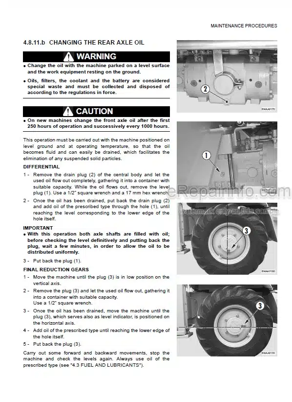 Photo 4 - Komatsu WB97S-5E0 Operation And Maintenance Manual Backhoe Loader WEAM011704 SN F31204-