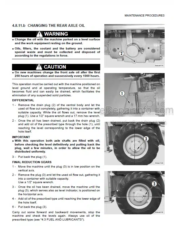 Photo 3 - Komatsu WB97S-5E0 Operation And Maintenance Manual Backhoe Loader WEAM011707 SN F31303-