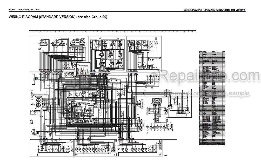 Photo 4 - Komatsu WB97S-5E0 Shop Manual Backhoe Loader WEBM008400 SN F30003-