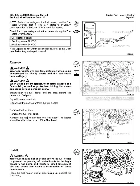 Photo 11 - Cummins ISBE ISB QSB Service Manual Vol 2 Engine With Common Rail System 4021271