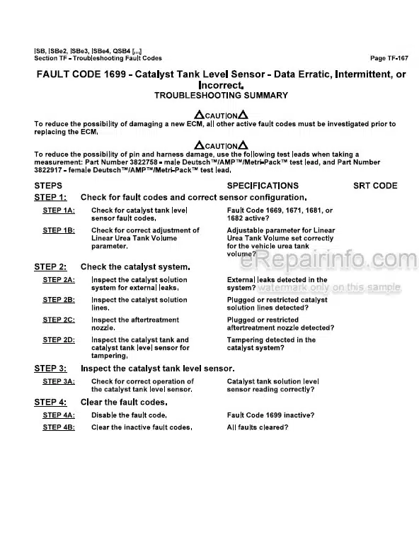 Photo 3 - Cummins ISB To CM850 Troubleshooting And Repair Manual Vol 1 2 3 4 Engine And Electronic Control System 4021416
