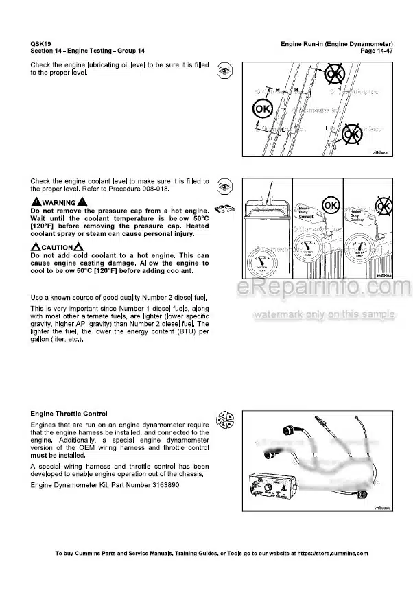 Photo 8 - Cummins QSK19 QSK19 CM850 MCRS CM2150 MCRS Service Manual Vol 1 2 Engine 4021592