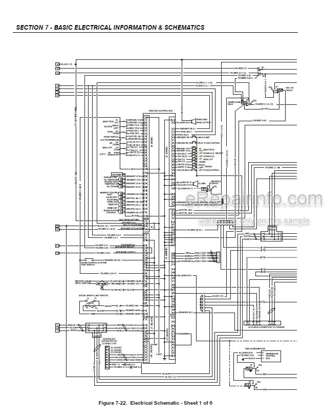 Photo 4 - JLG 1100SB Service And Maintenance Manual Boom Lift 3121265