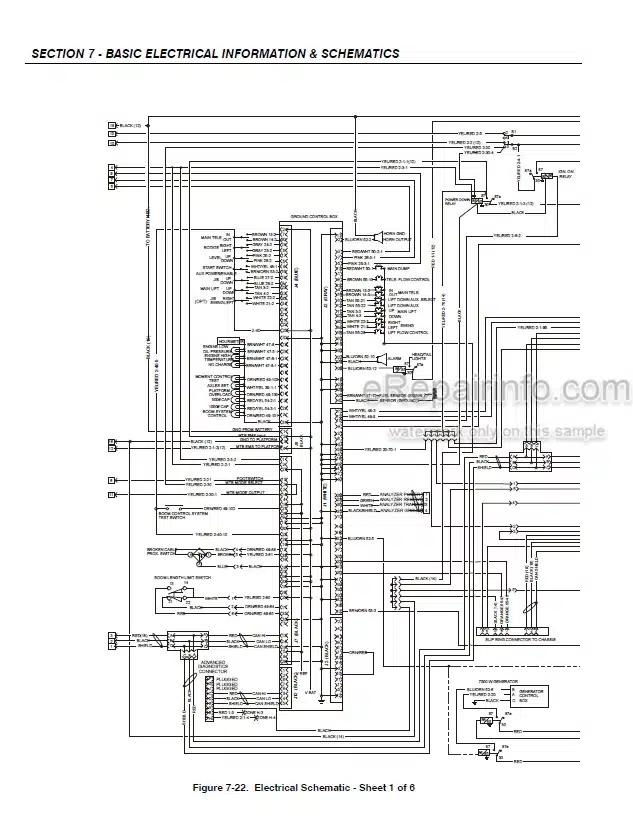 Photo 4 - JLG 1100SB Service And Maintenance Manual Boom Lift 3121265