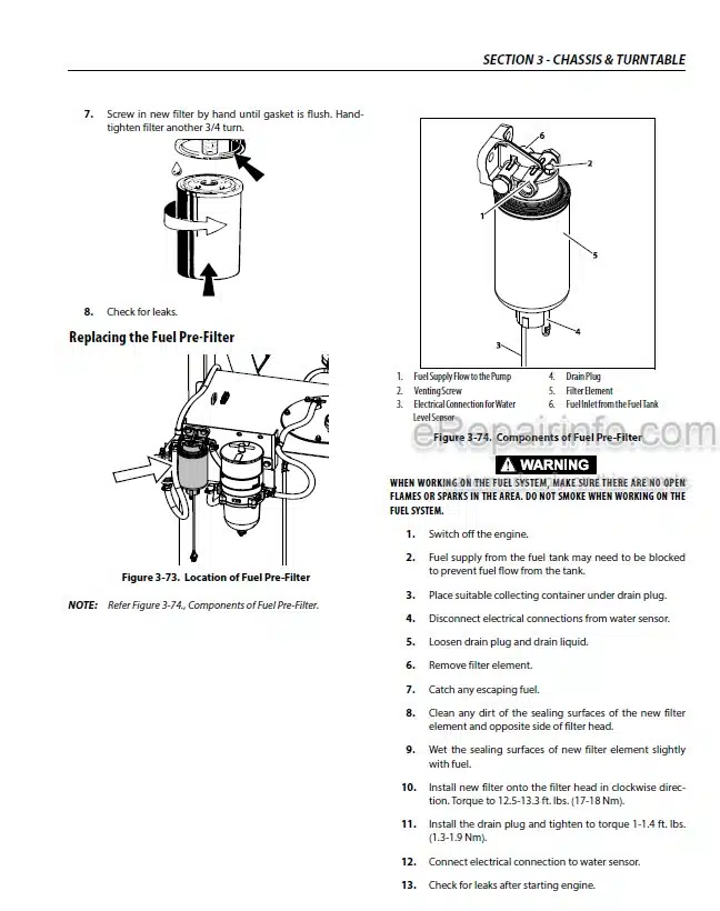 Photo 3 - JLG 1100SJ PVC 2007 Service And Maintenance Manual Boom Lift 31217403