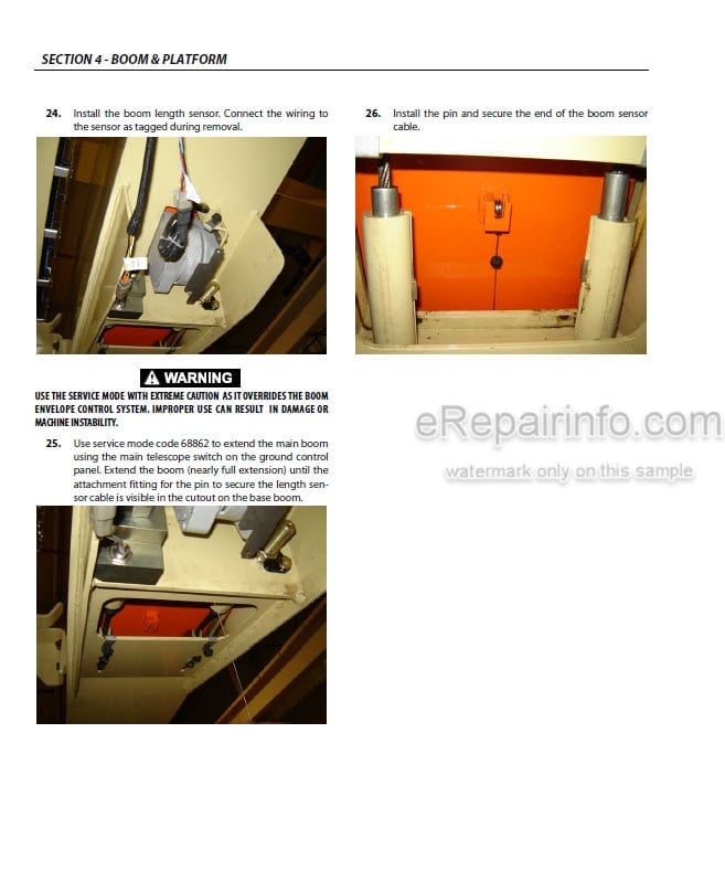 Photo 2 - JLG 1500AJP PVC 2001 Service And Maintenance Manual Boom Lift 31215061