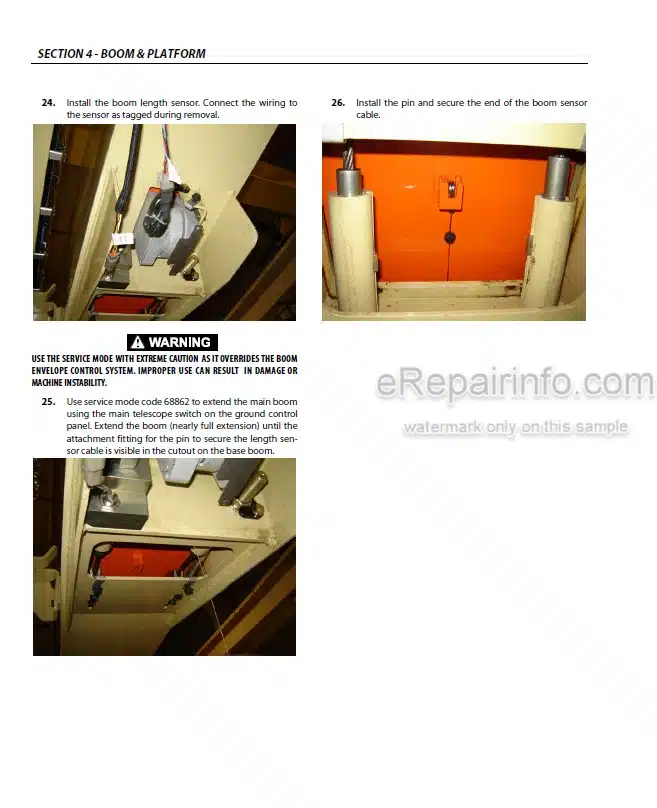 Photo 2 - JLG 1500AJP PVC 2001 Service And Maintenance Manual Boom Lift 31215061