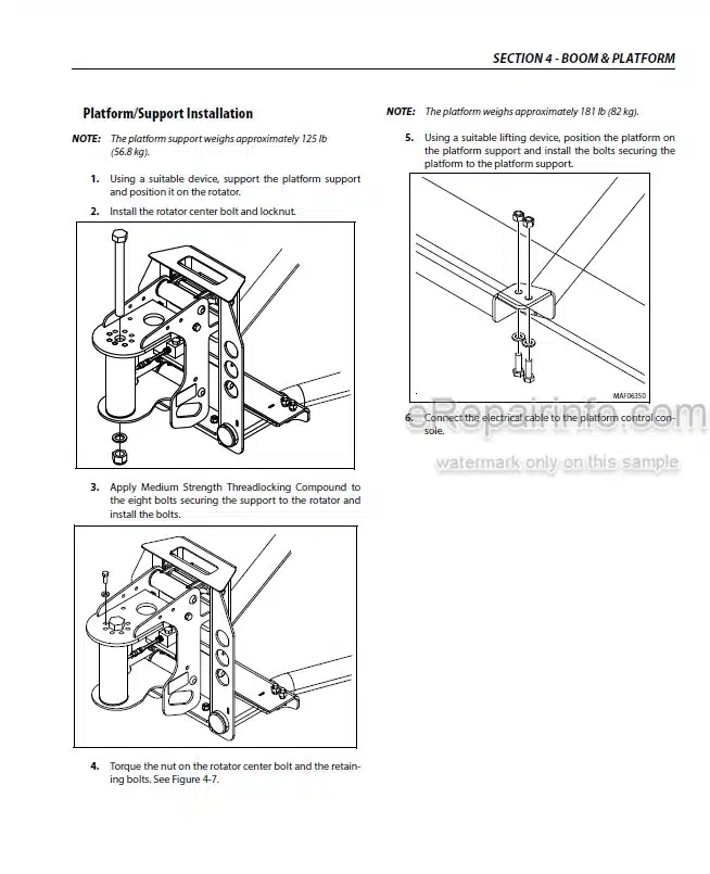 Photo 3 - JLG 400SC 460SJC PVC 2001 Service And Maintenance Manual Boom Lift 31215019