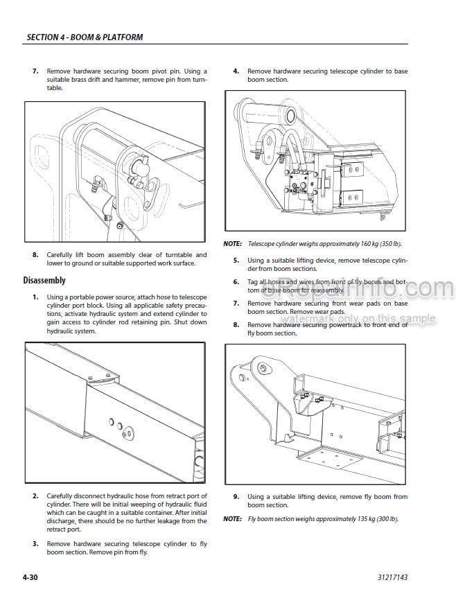 Photo 3 - JLG 400SC 460SJC PVC 2007 Service And Maintenance Manual Boom Lift 31217143
