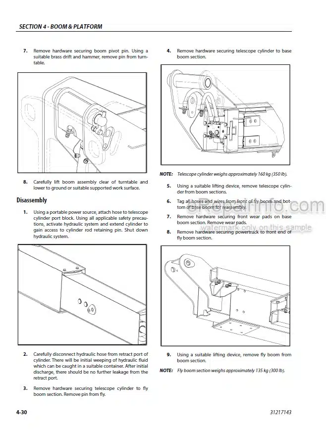 Photo 3 - JLG 400SC 460SJC PVC 2007 Service And Maintenance Manual Boom Lift 31217143