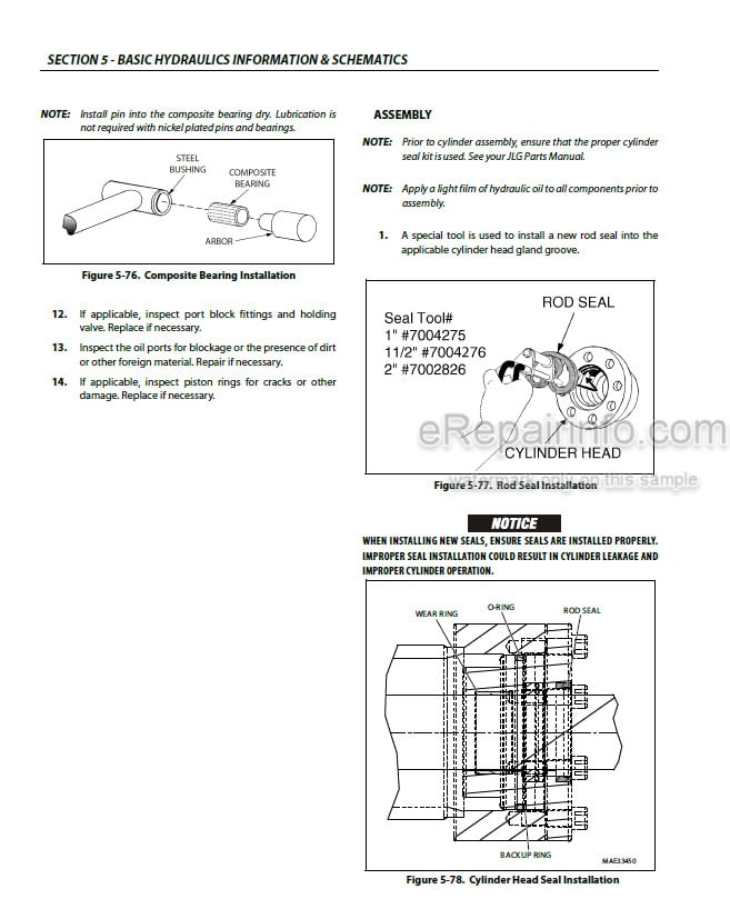 Photo 3 - JLG 400S 460SJ PVC 2001 Service And Maintenance Manual Boom Lift 31215016