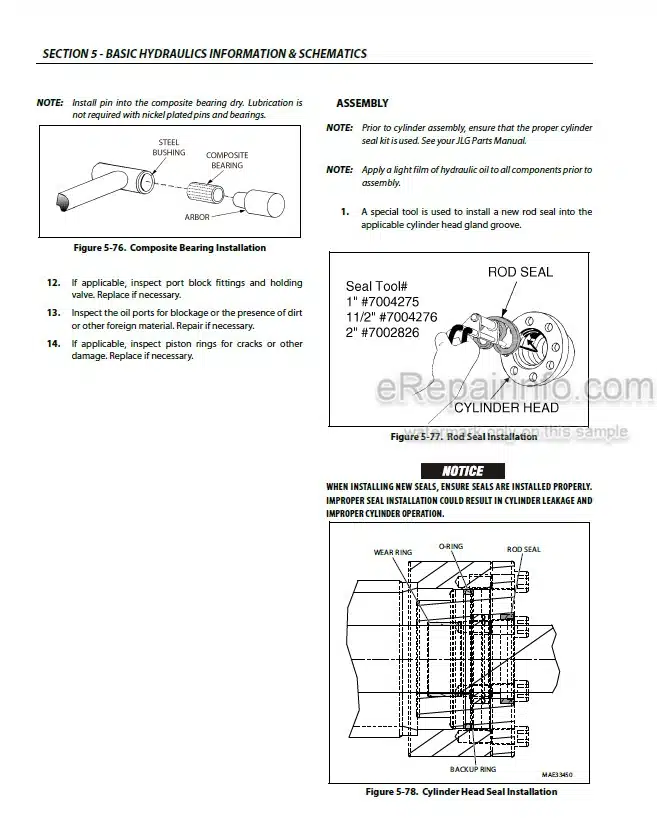Photo 3 - JLG 400S 460SJ PVC 2001 Service And Maintenance Manual Boom Lift 31215016