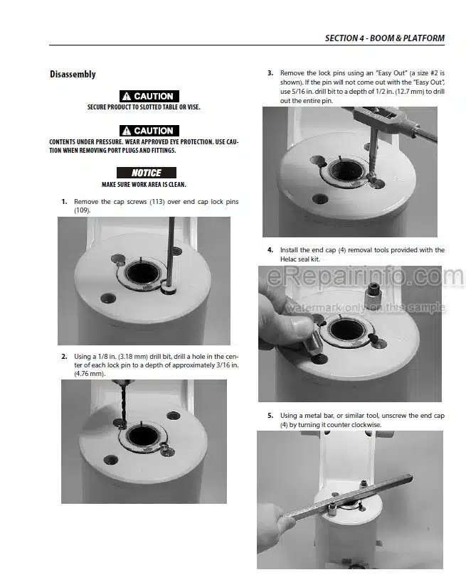 Photo 6 - JLG 450AJ Service And Maintenance Manual Boom Lift 3121659 SN 0300199221- 1300007279-  E300000001- B300003516-