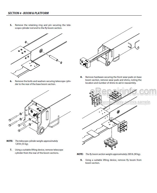 Photo 3 - JLG 450A 450AJ PVC 2001 Service And Maintenance Manual Boom Lift 31215022