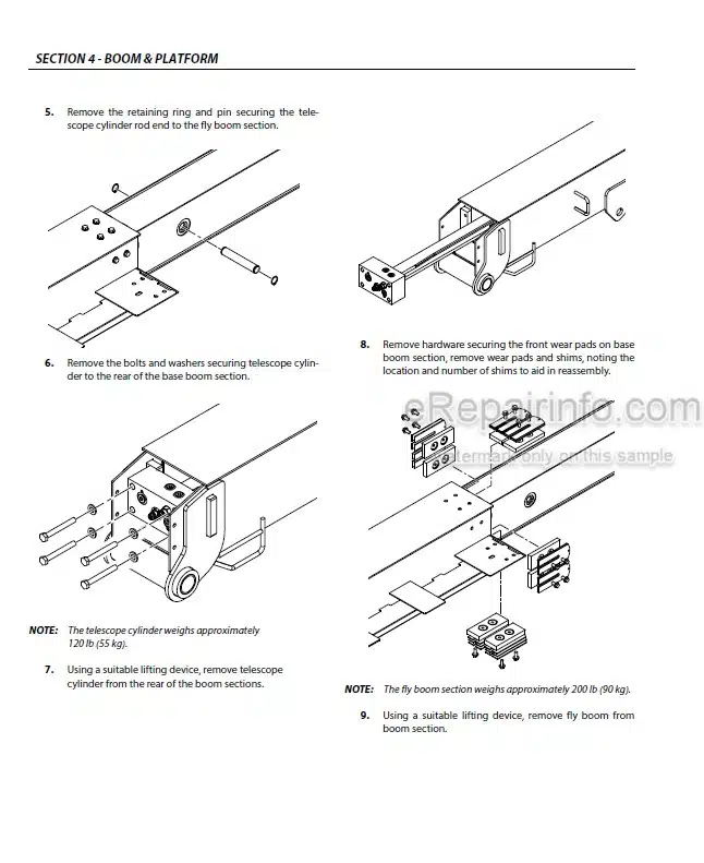 Photo 3 - JLG 450A 450AJ PVC 2001 Service And Maintenance Manual Boom Lift 31215022