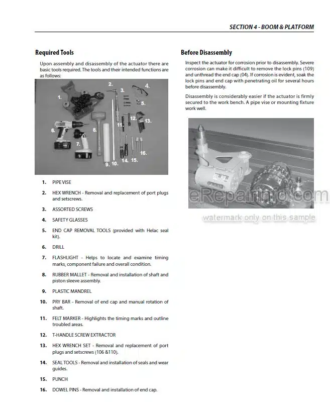 Photo 10 - JLG 450A 450AJ PVC 2007 Service And Maintenance Manual Boom Lift 31217149