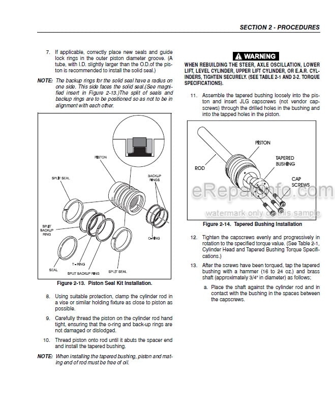 Photo 3 - JLG 450A 450AJ Service And Maintenance Manual Boom Lift