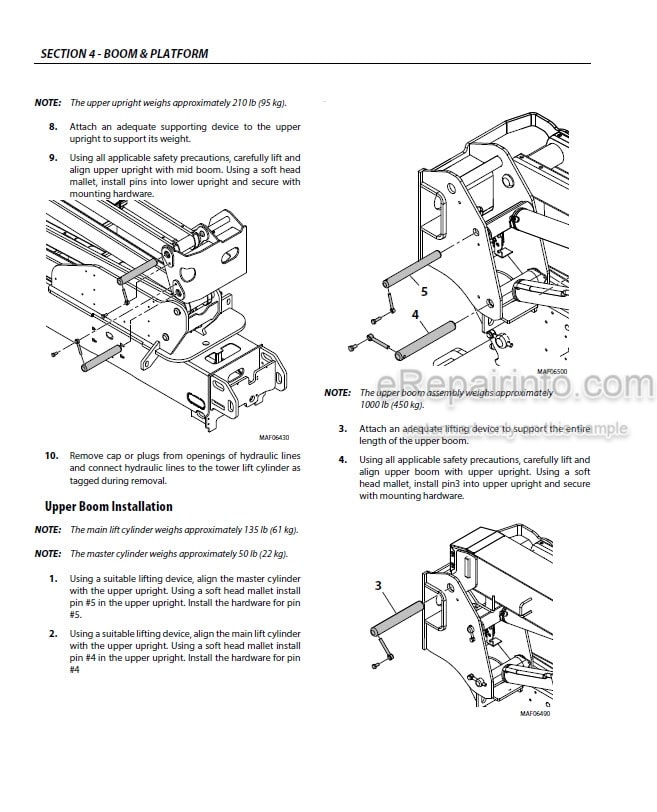 Photo 5 - JLG 520AJ PVC 2001 Service And Maintenance Manual Boom Lift 31215025