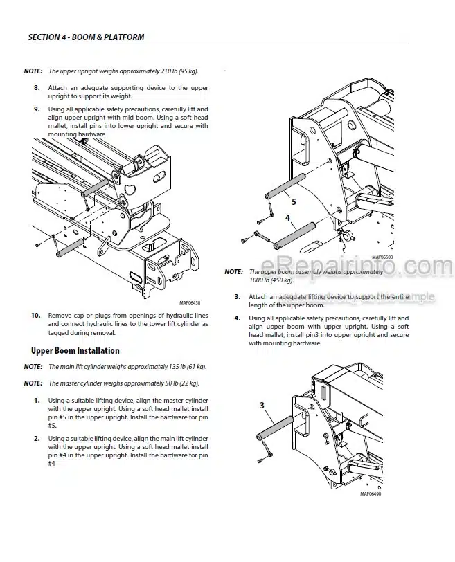 Photo 5 - JLG 520AJ PVC 2001 Service And Maintenance Manual Boom Lift 31215025
