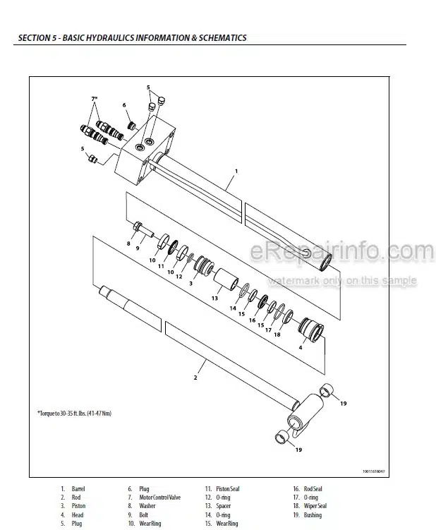 Photo 3 - JLG 520AJ Service And Maintenance Manual Boom Lift 3121665