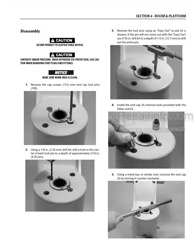 Photo 1 - JLG 520AJ Service And Maintenance Manual Boom Lift 3121665