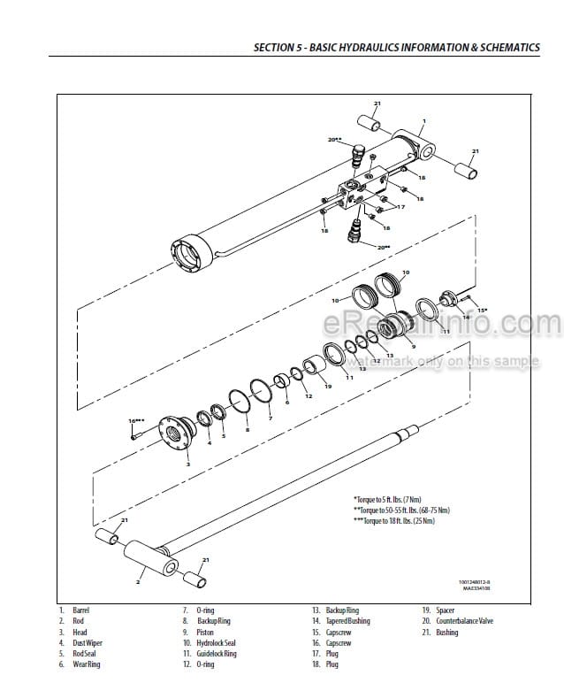 Photo 3 - JLG 600AJ PVC 2001 Service And Maintenance Manual Boom Lift 31215031