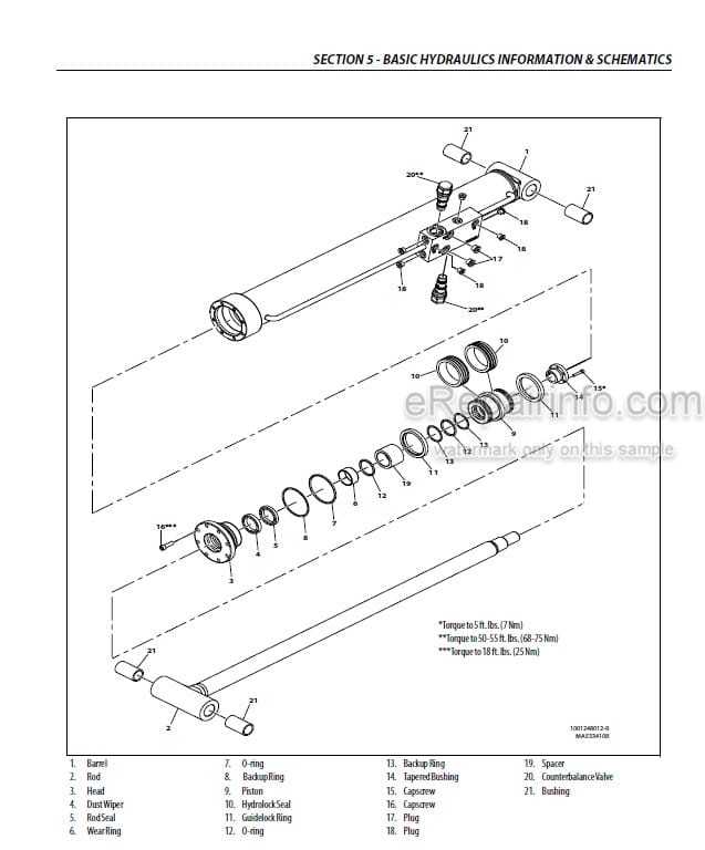 Photo 3 - JLG 600AJ PVC 2007 Service And Maintenance Manual Boom Lift 31217164