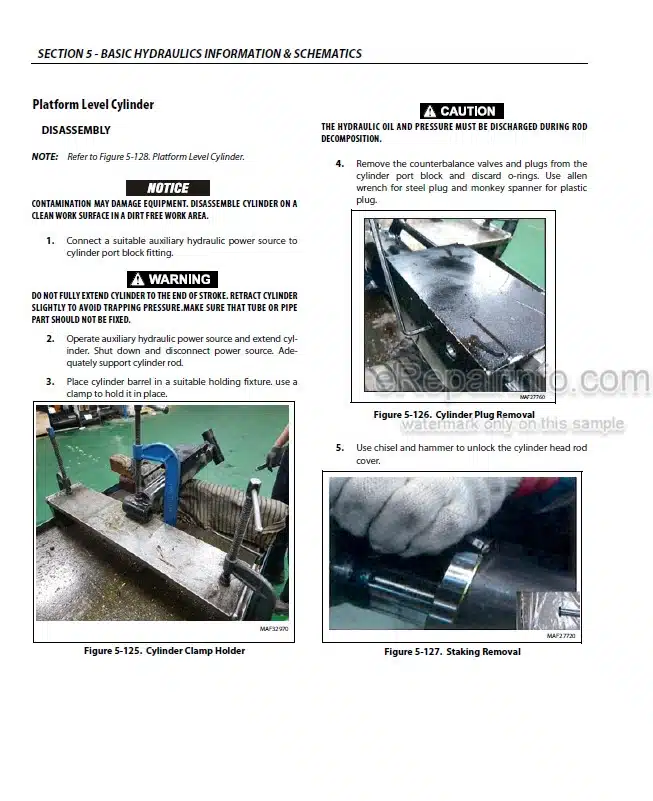 Photo 8 - JLG 600AJ PVC 2007 Service And Maintenance Manual Boom Lift 31217164