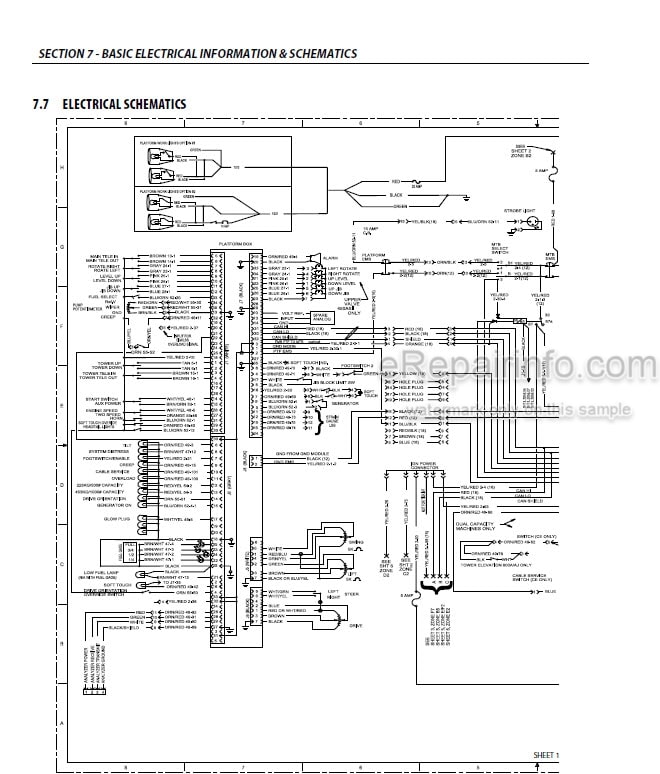 Photo 4 - JLG 600A 600AJ Service And Maintenance Manual Boom Lift 3121201 SN 0300080000 - 0300177361 B300000100 -