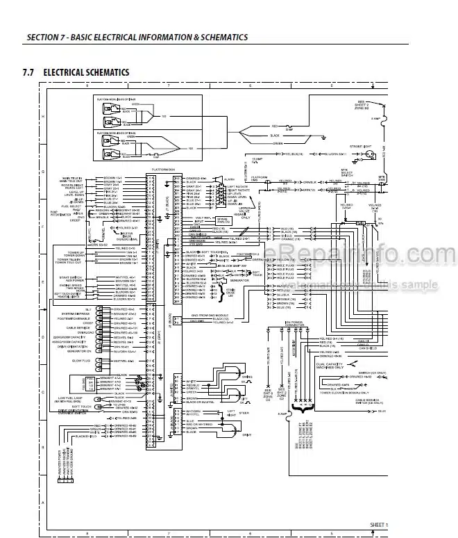 Photo 4 - JLG 600A 600AJ Service And Maintenance Manual Boom Lift 3121201 SN 0300080000 - 0300177361 B300000100 -