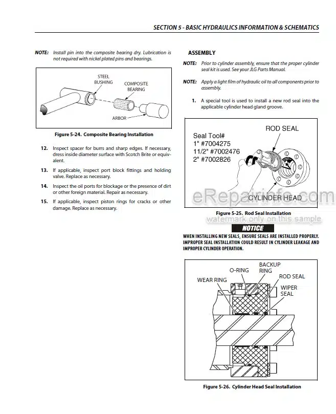 Photo 3 - JLG 600A 600AJ Service And Maintenance Manual Boom Lift 3121201 SN 0300080000 - 0300177361 B300000100 -
