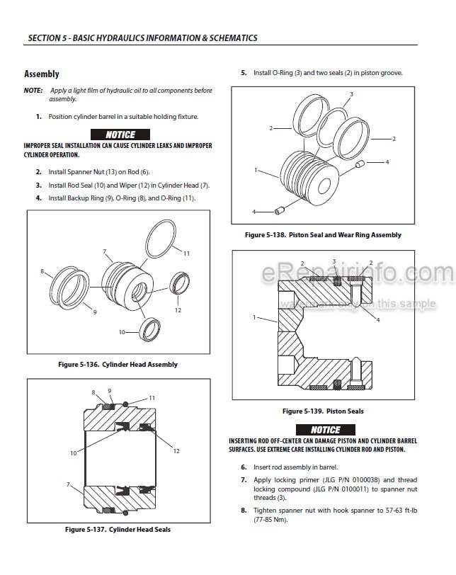 Photo 3 - JLG 600A 600AJ Service And Maintenance Manual Boom Lift 3121616 SN 0300177361-