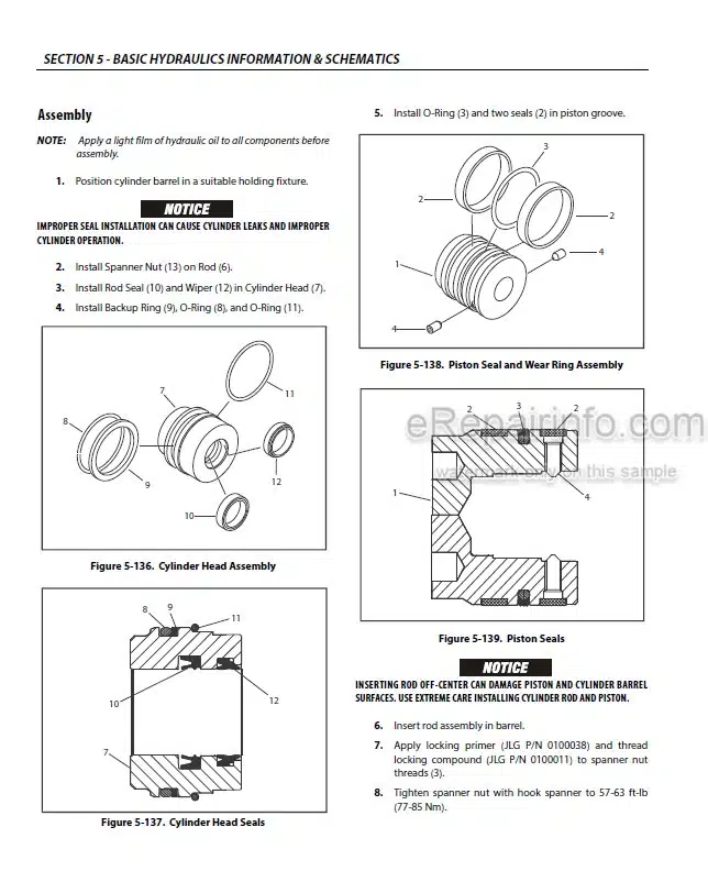 Photo 3 - JLG 600A 600AJ Service And Maintenance Manual Boom Lift 3121616 SN 0300177361-