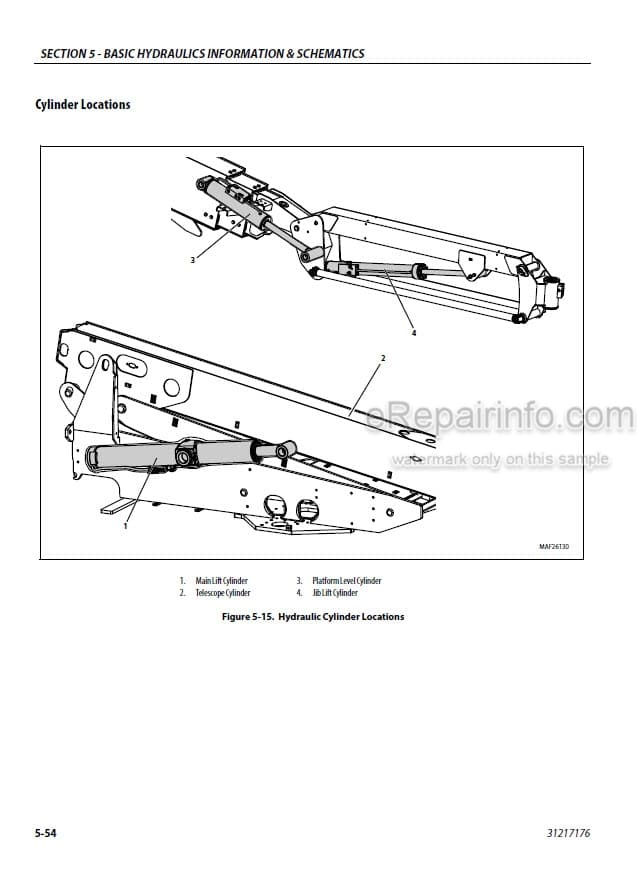 Photo 3 - JLG 600SC 660SJC PVC 2007 Service And Maintenance Manual Boom Lift 31217176