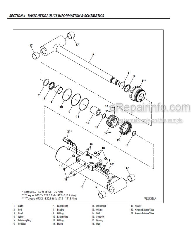 Photo 3 - JLG 660SJC PVC 2001 Service And Maintenance Manual Boom Lift 31215037