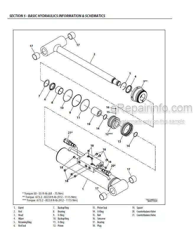 Photo 3 - JLG 660SJC PVC 2001 Service And Maintenance Manual Boom Lift 31215037