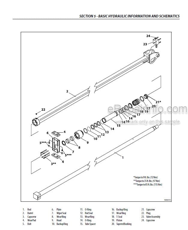 Photo 3 - JLG 740AJ Service And Maintenance Manual Boom Lift 3121160 SN -0300185827