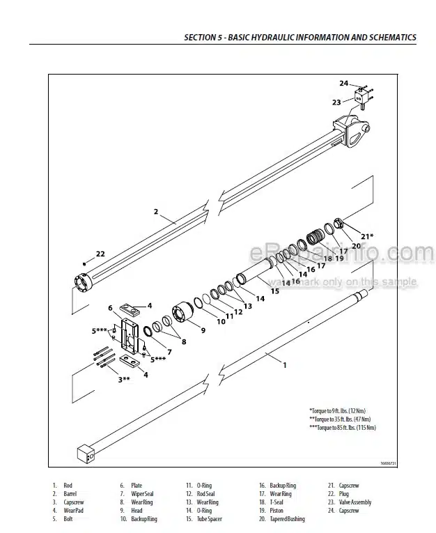 Photo 3 - JLG 740AJ Service And Maintenance Manual Boom Lift 3121160 SN -0300185827