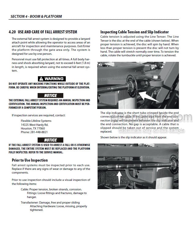 Photo 7 - JLG 740AJ Service And Maintenance Manual Boom Lift 3121160 SN -0300185827