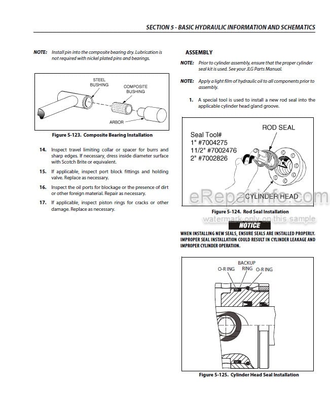 Photo 3 - JLG 800A 800AJ Service And Maintenance Manual Boom Lift SN -0300183033