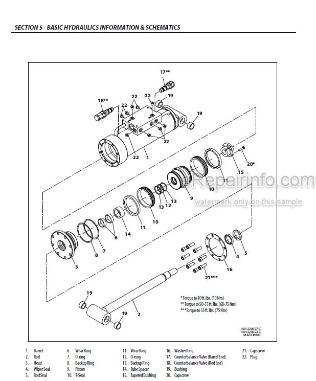 Photo 3 - JLG 800S 860SJ PVC 2001 Service And Maintenance Manual Boom Lift 31215049