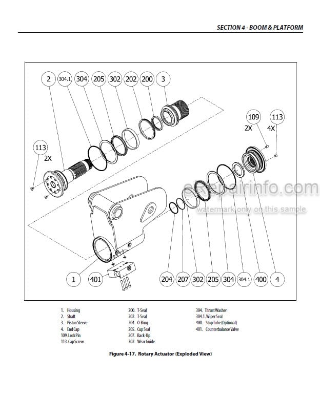 Photo 5 - JLG E300AJ E300AJP Service And Maintenance Manual Boom Lift 3121720 SN 0300211844-