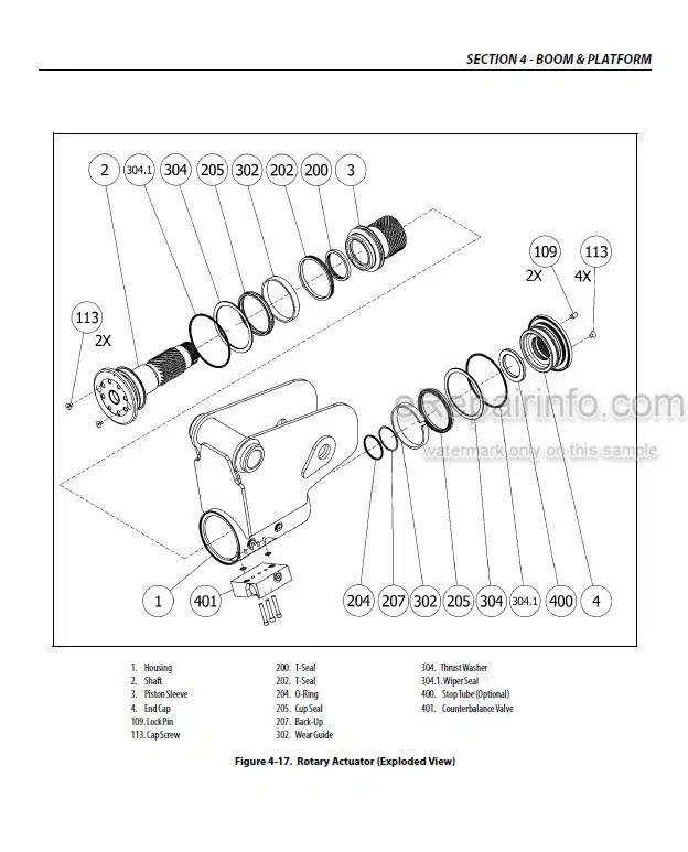 Photo 5 - JLG E300AJ E300AJP Service And Maintenance Manual Boom Lift 3121720 SN 0300211844-