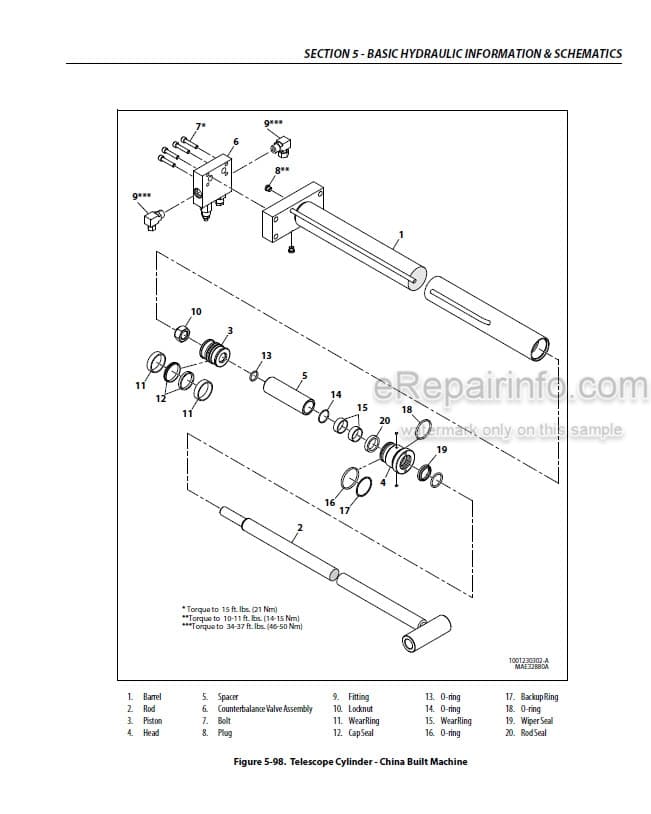 Photo 3 - JLG E450AJ PVC 2007 Service And Maintenance Manual Boom Lift 31217130