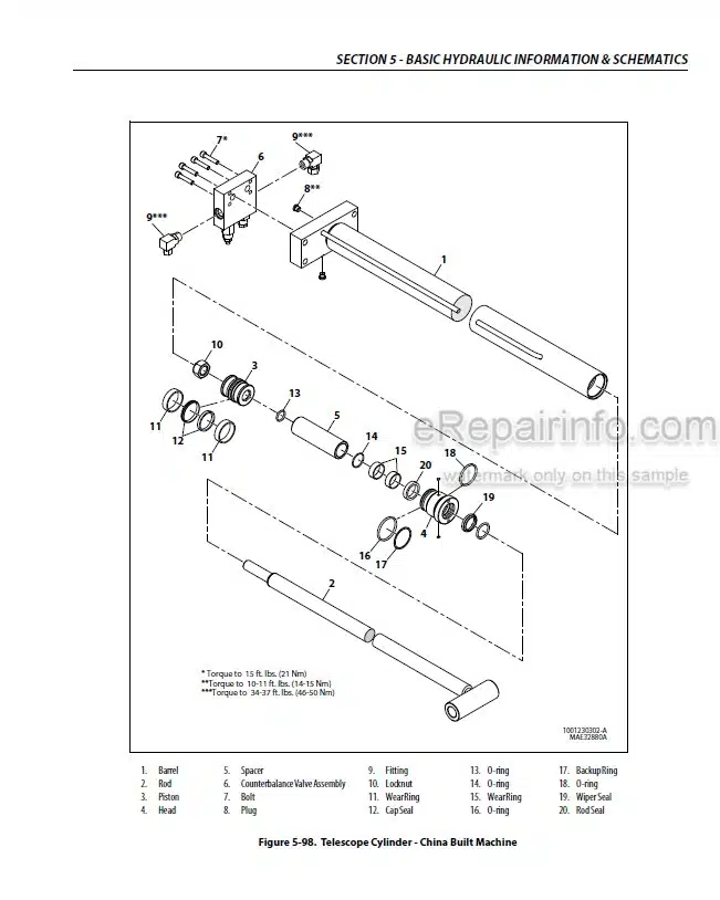 Photo 3 - JLG E450AJ PVC 2007 Service And Maintenance Manual Boom Lift 31217130