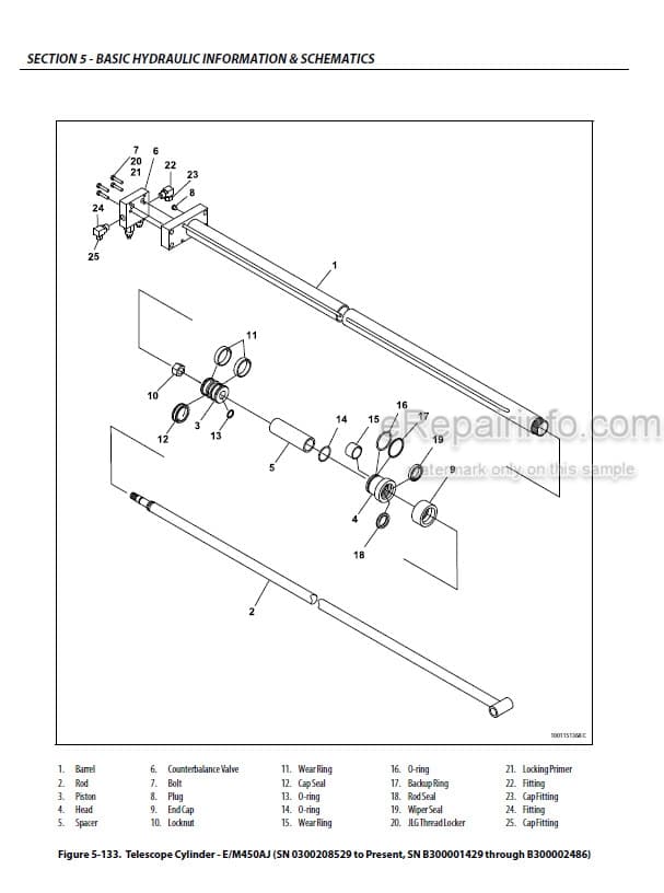 Photo 3 - JLG E450A E450AJ M450A M450AJ Service And Maintenance Manual Boom Lift 3121714 SN 0300208529-