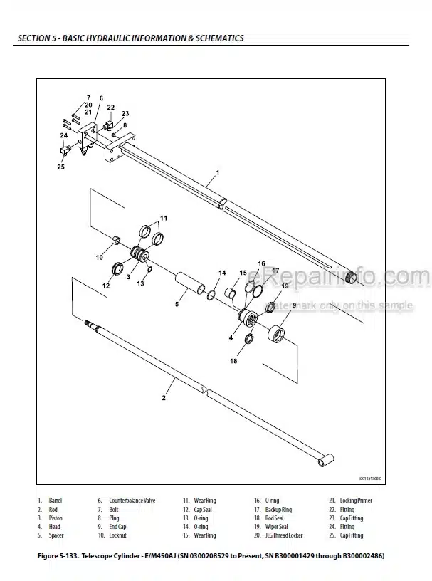 Photo 3 - JLG E450A E450AJ M450A M450AJ Service And Maintenance Manual Boom Lift 3121714 SN 0300208529-