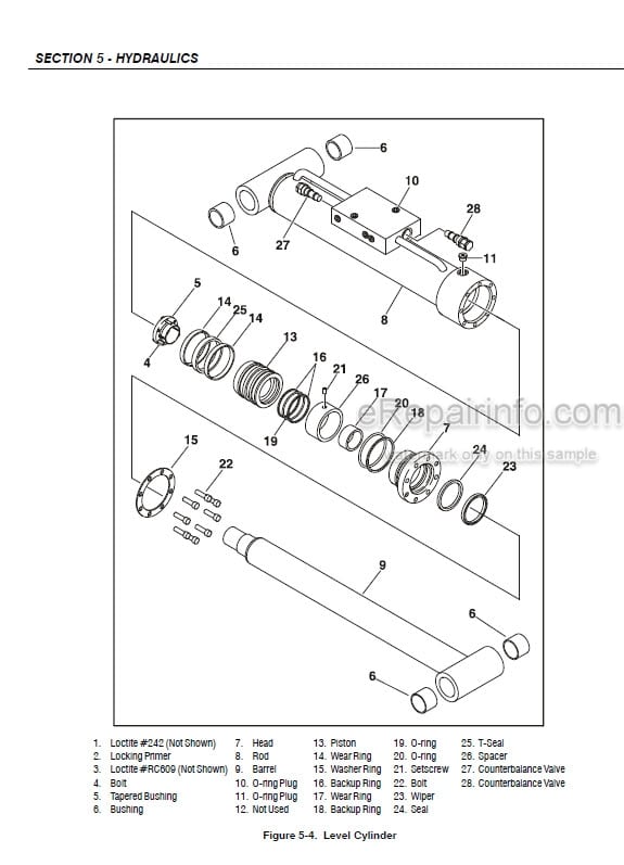 Photo 3 - JLG E600 To M600JP Service And Maintenance Manual Boom Lift